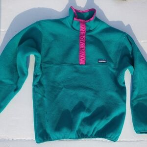 Vintage Kids Patagonia ZipUp Sweater Shirt Sz 14.       (Bag E)